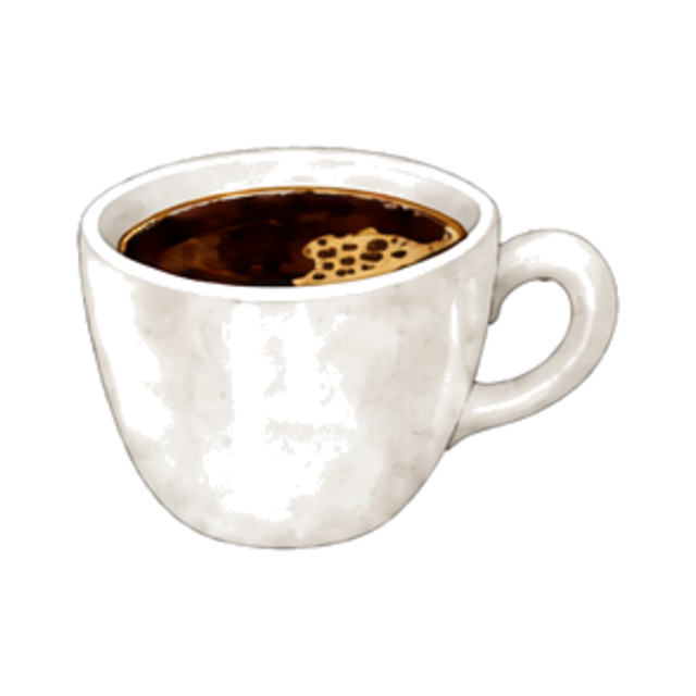 Amerikano – Illustration aus der Café Cloud Getränkekarte