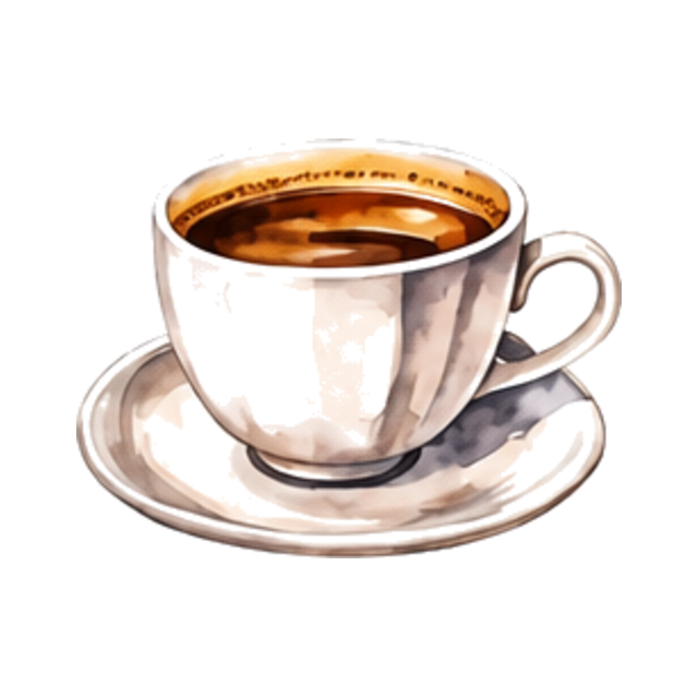 Kaffee Crema – Illustration aus der Café Cloud Getränkekarte