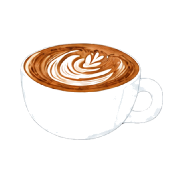 Mokkaccino – Illustration aus der Café Cloud Getränkekarte